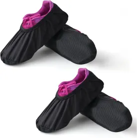 4 Pieces Bowling Shoe Covers Non-Slip Bowling Shoe Covers, Bowling Equipment Men Shoe Covers Women Shoe Protector Covers,Shoe Accessories for Bowling Shoe Game Sports Supplies