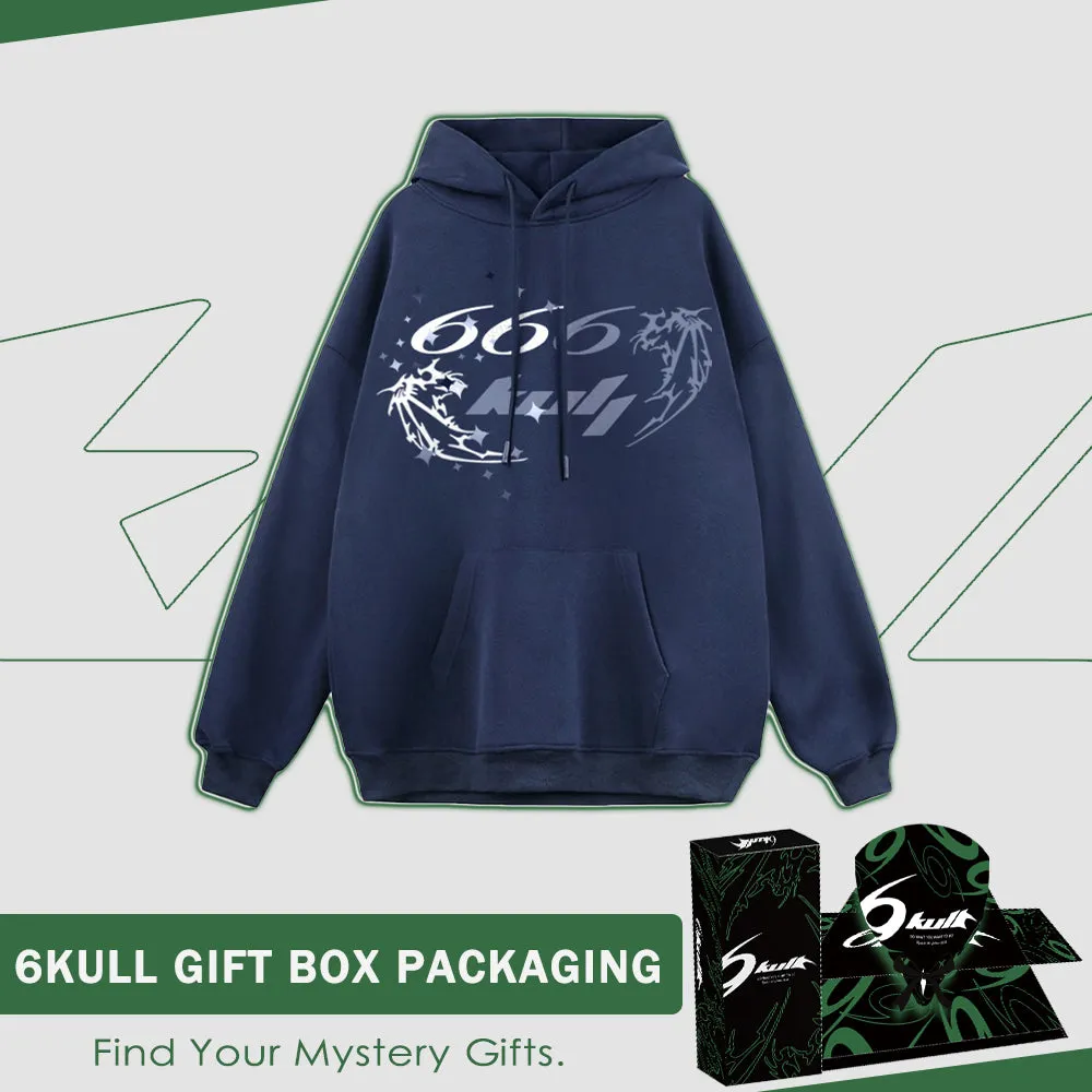6Kull | Versatile Wings Solid Color Hoodie