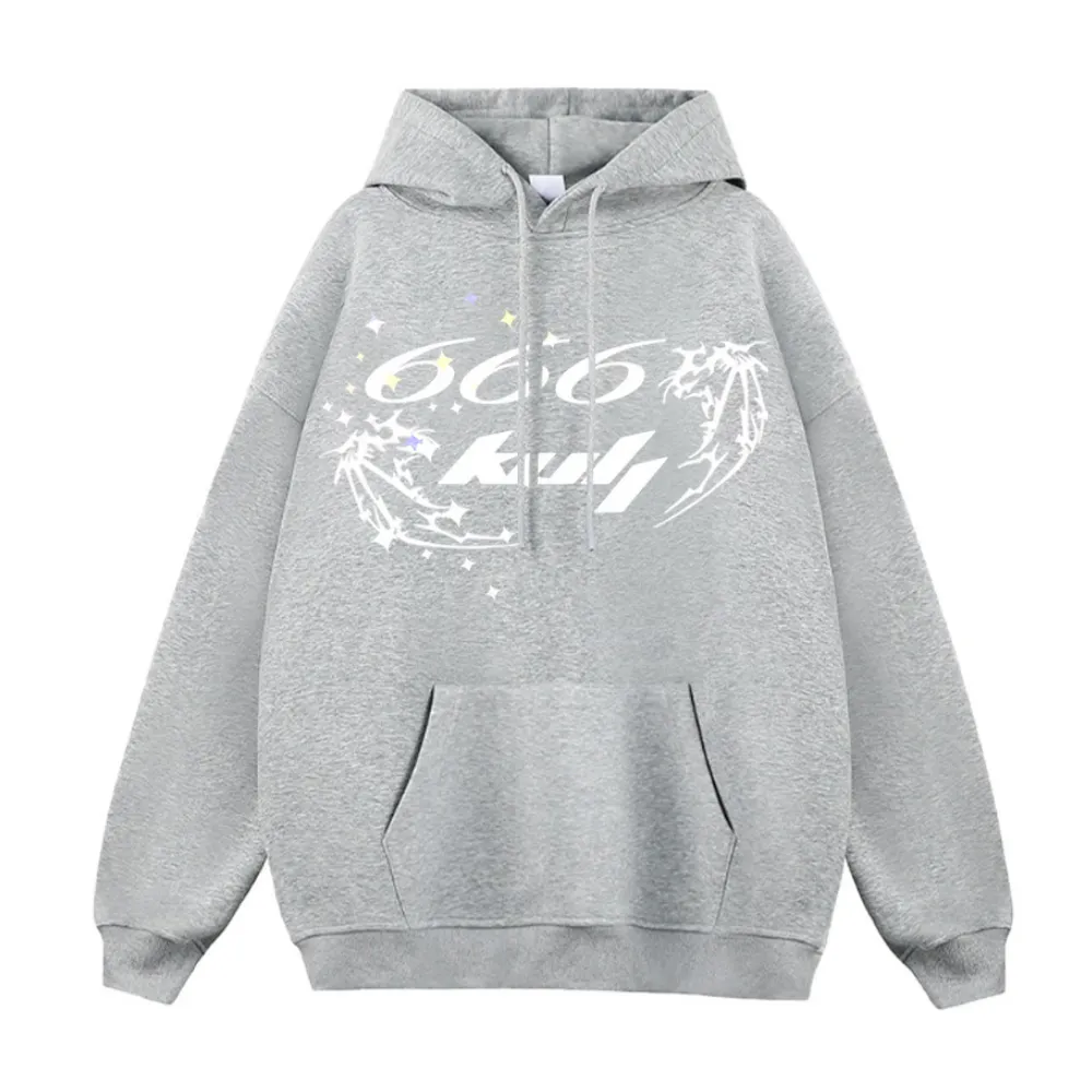 6Kull | Versatile Wings Solid Color Hoodie