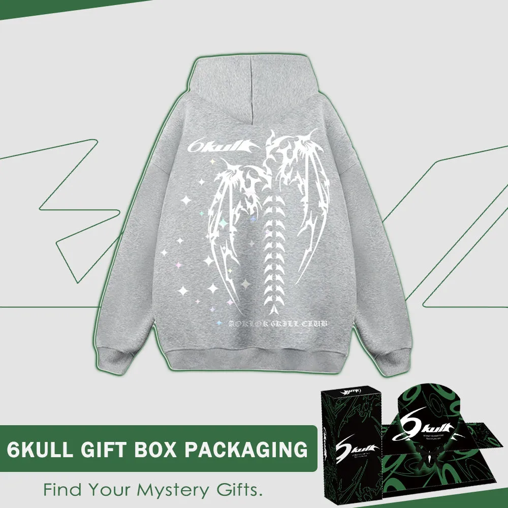 6Kull | Versatile Wings Solid Color Hoodie