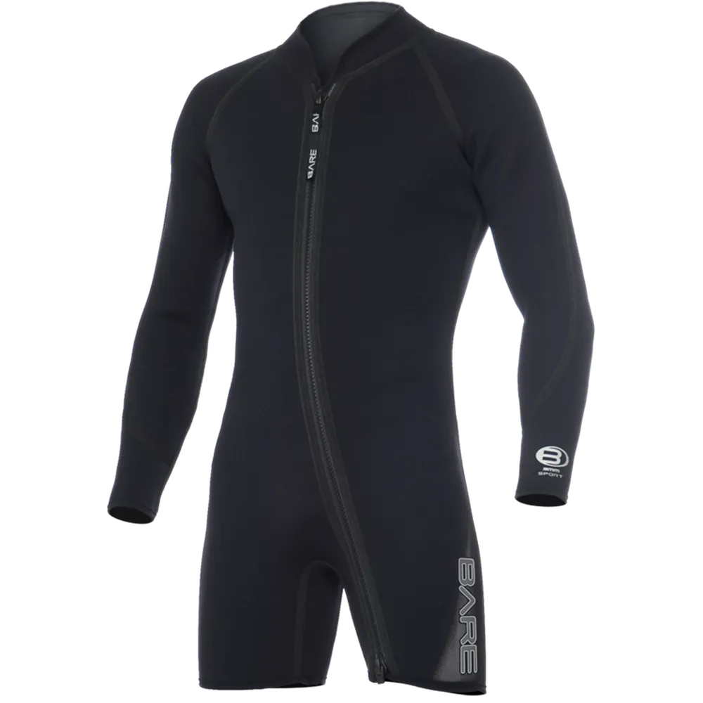 Bare 3 MM Sport Mens Step-In Jacket Shorty Scuba Diving Wetsuit