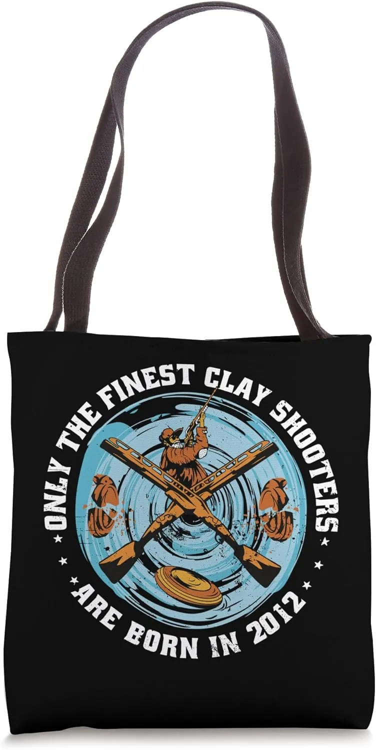Clay Shooters Vintage 2012 birthday clay-pigeons shooting Tote Bag