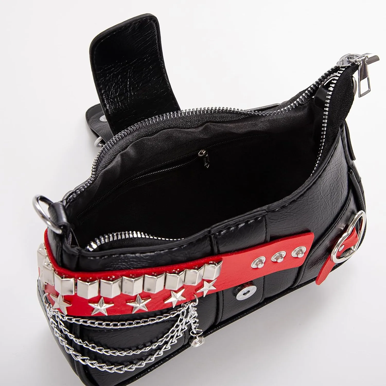 Cute Y2k Purse, Hand Bag Star Pattern Y2k Accessories Punk Style for Women Vintage Bag