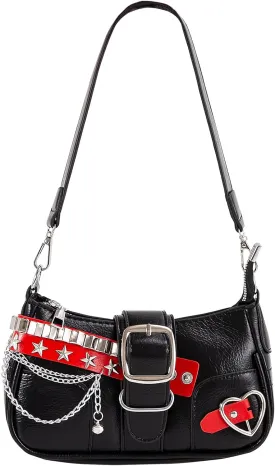 Cute Y2k Purse, Hand Bag Star Pattern Y2k Accessories Punk Style for Women Vintage Bag