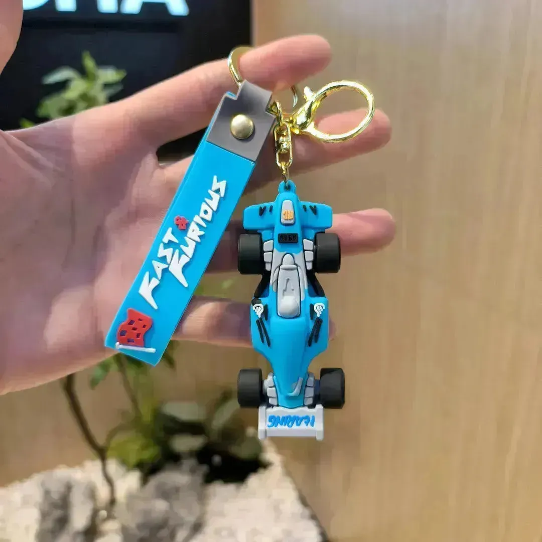 Formula 1 Racing Car 3D Keychain