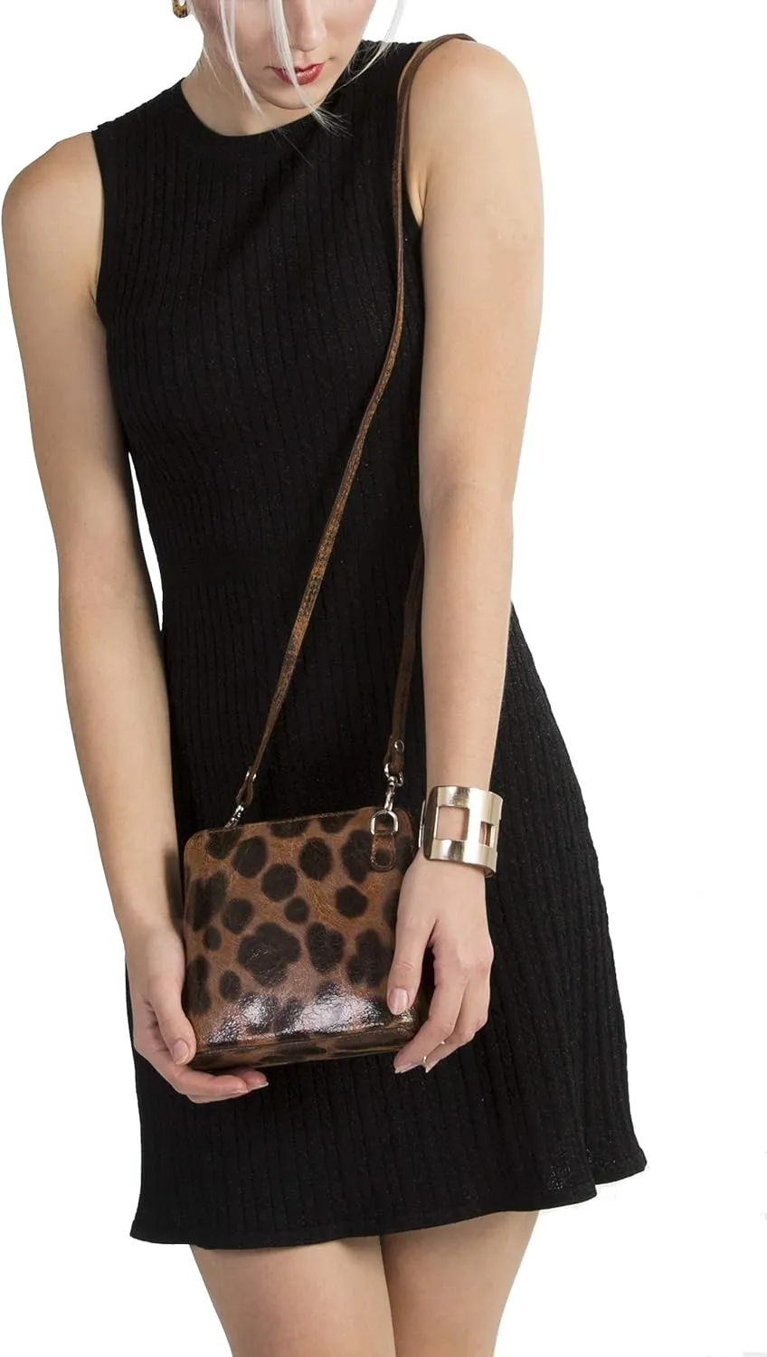 LiaTalia Genuine Italian Leather Small Crossbody Bag for Women  Handmade Mini Shoulder Purse from Florence Tuscany  Abby