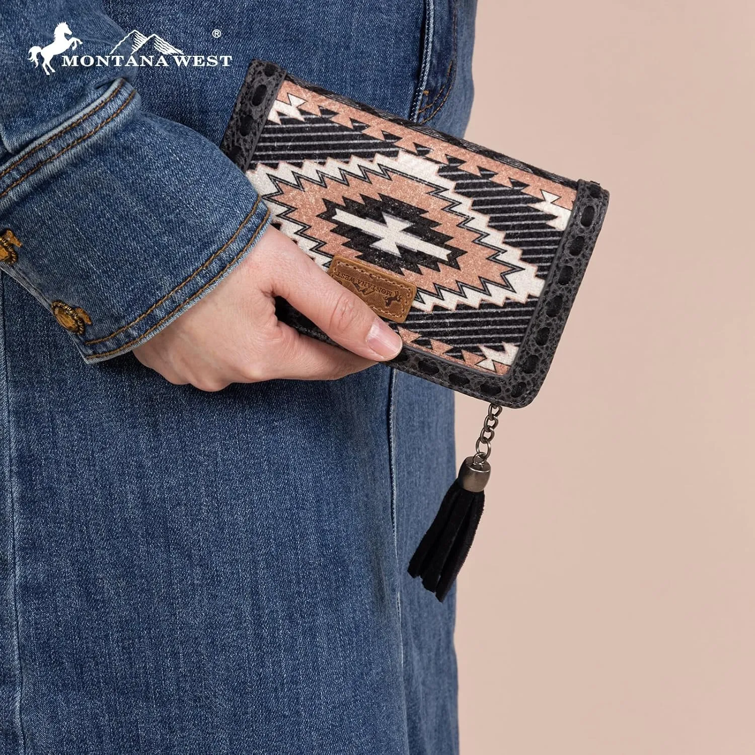 Montana West Aztec Womens Card Holder Wallet Western Wallet Clutch Purse for Women Ladies