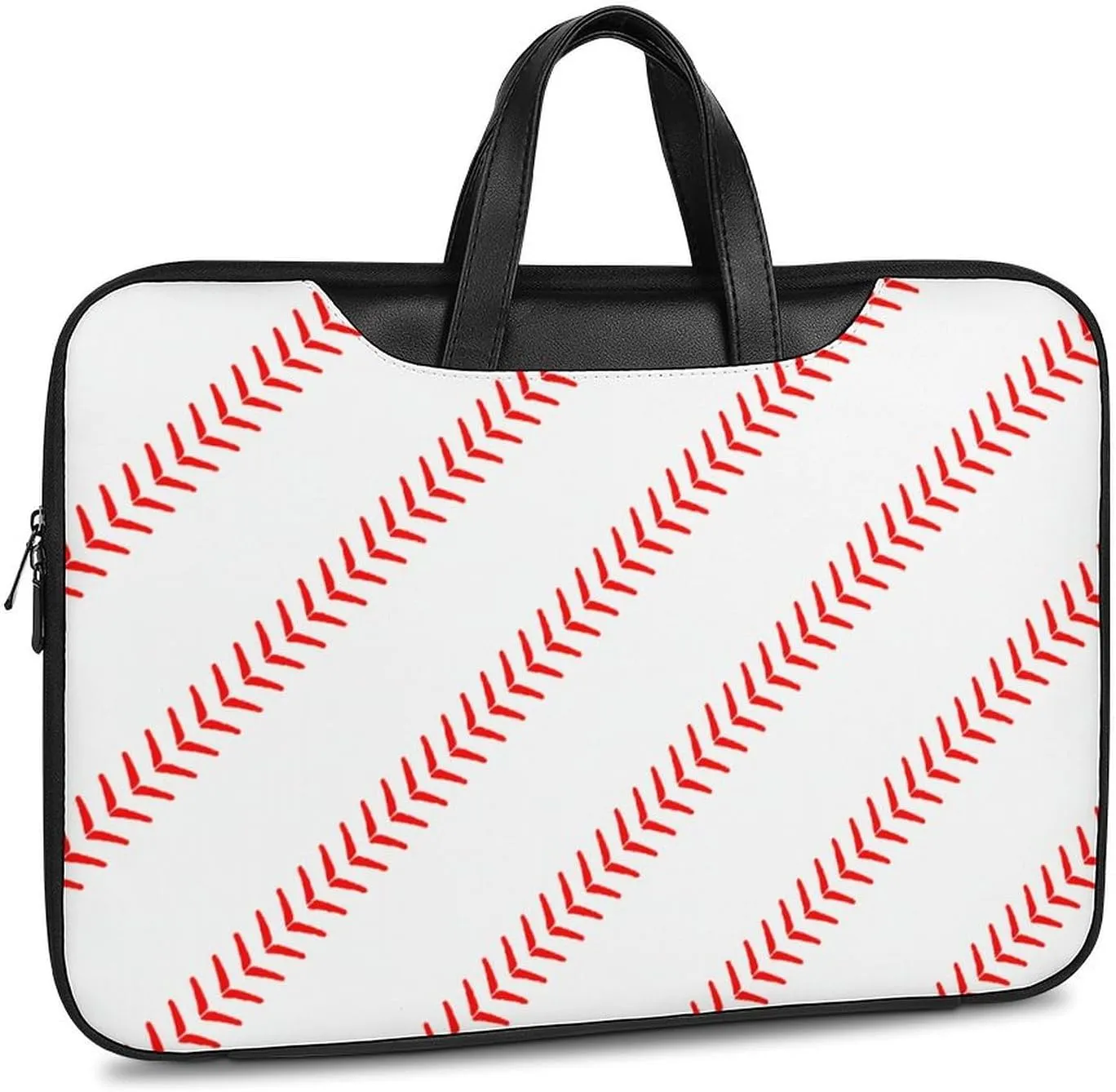 Pink Witch Gothic Pattern Portable Leather Laptop Bag