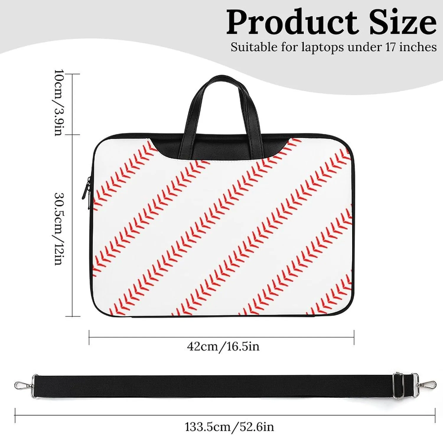 Pink Witch Gothic Pattern Portable Leather Laptop Bag