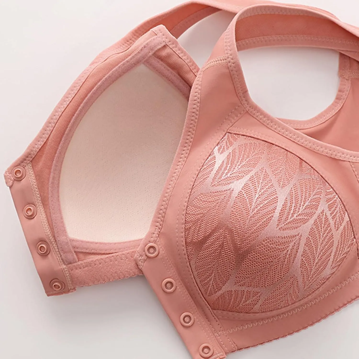 Plus Size Bras for Women Basic Wireless Backless Bra Square Neck Longline Bra Sport Bralette Workout Clothes for Women