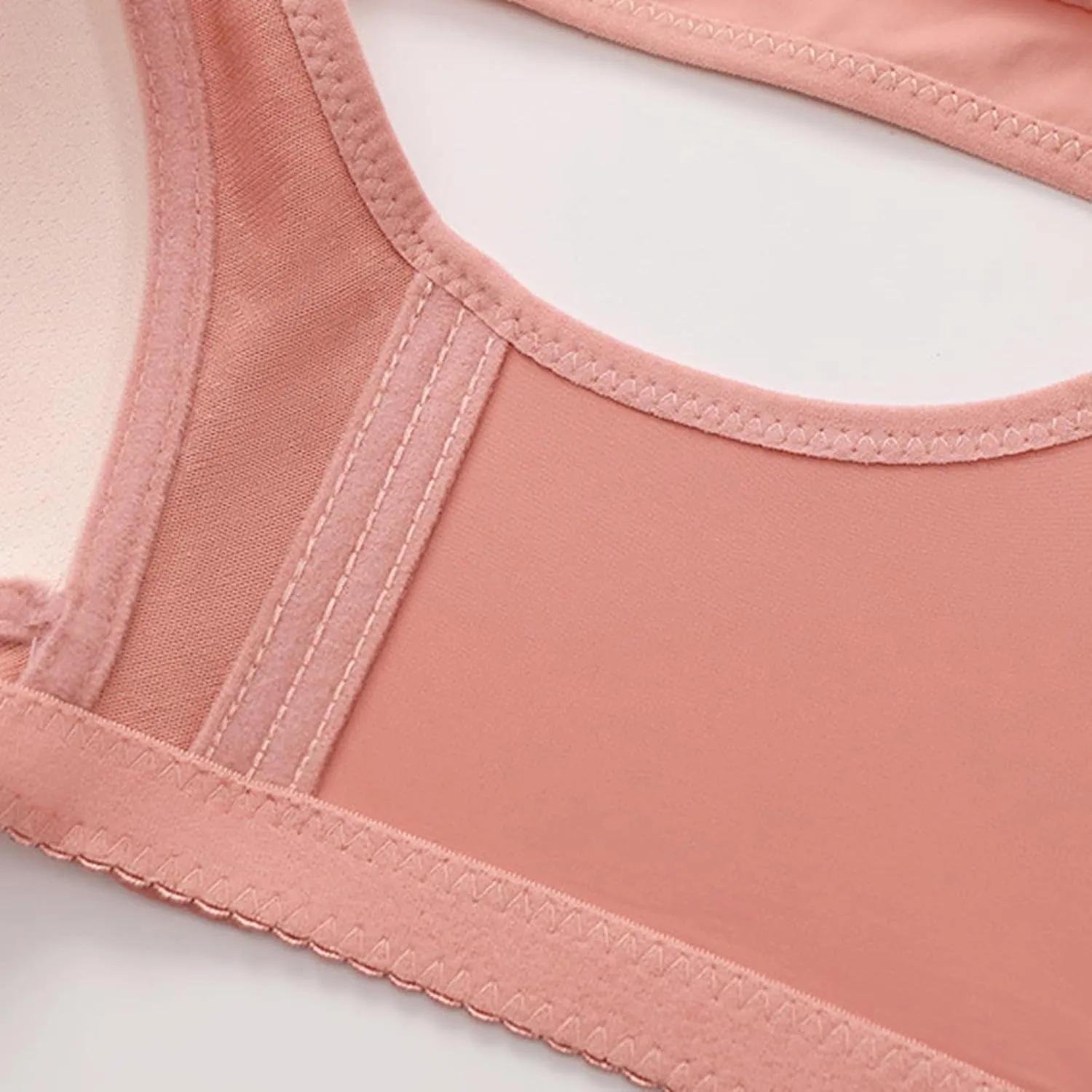 Plus Size Bras for Women Basic Wireless Backless Bra Square Neck Longline Bra Sport Bralette Workout Clothes for Women