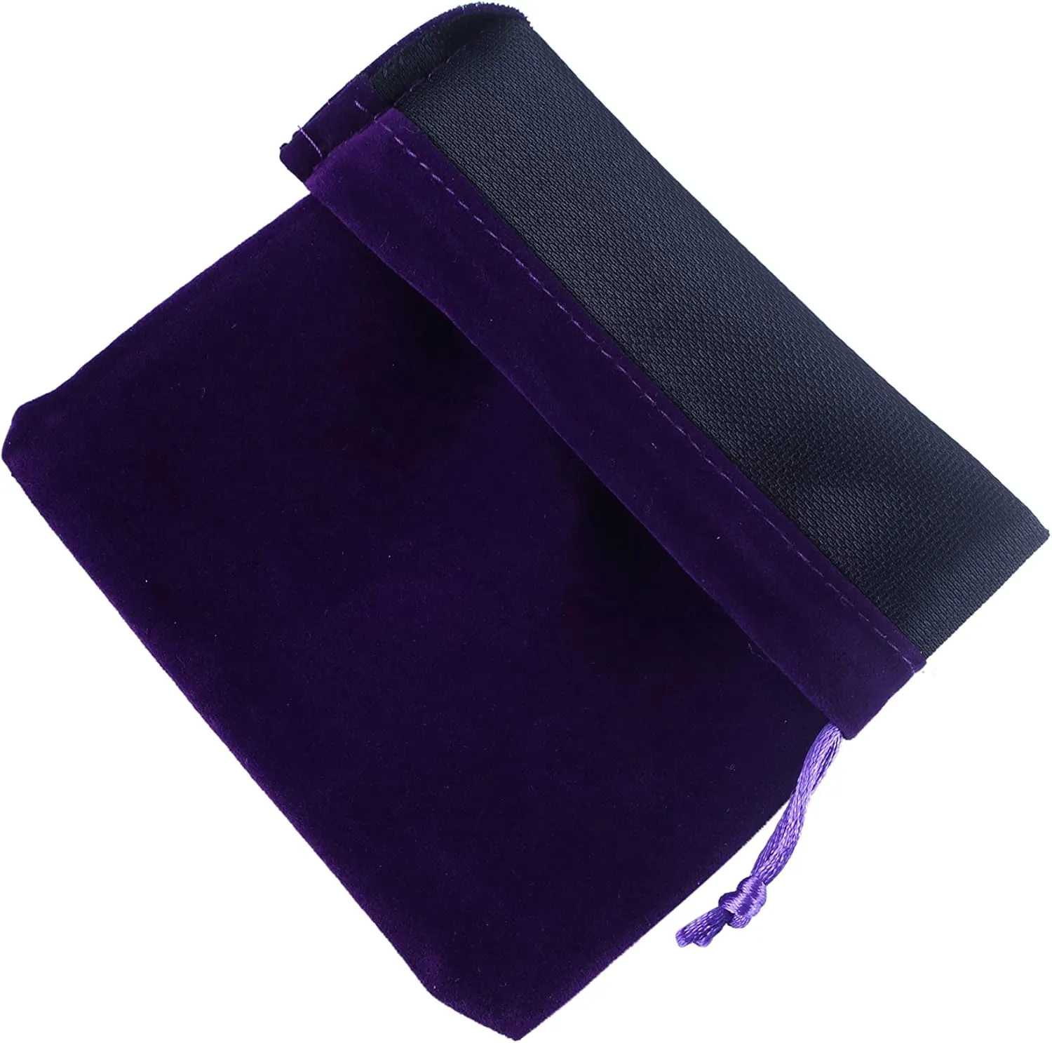 SANSAM Large Velvet Gift Bags with Drawstring, 10pcs 8.0x10.0 Inch Purple Drawstring Velvet Cloth Jewelry Pouches,Tarot Rune Bags