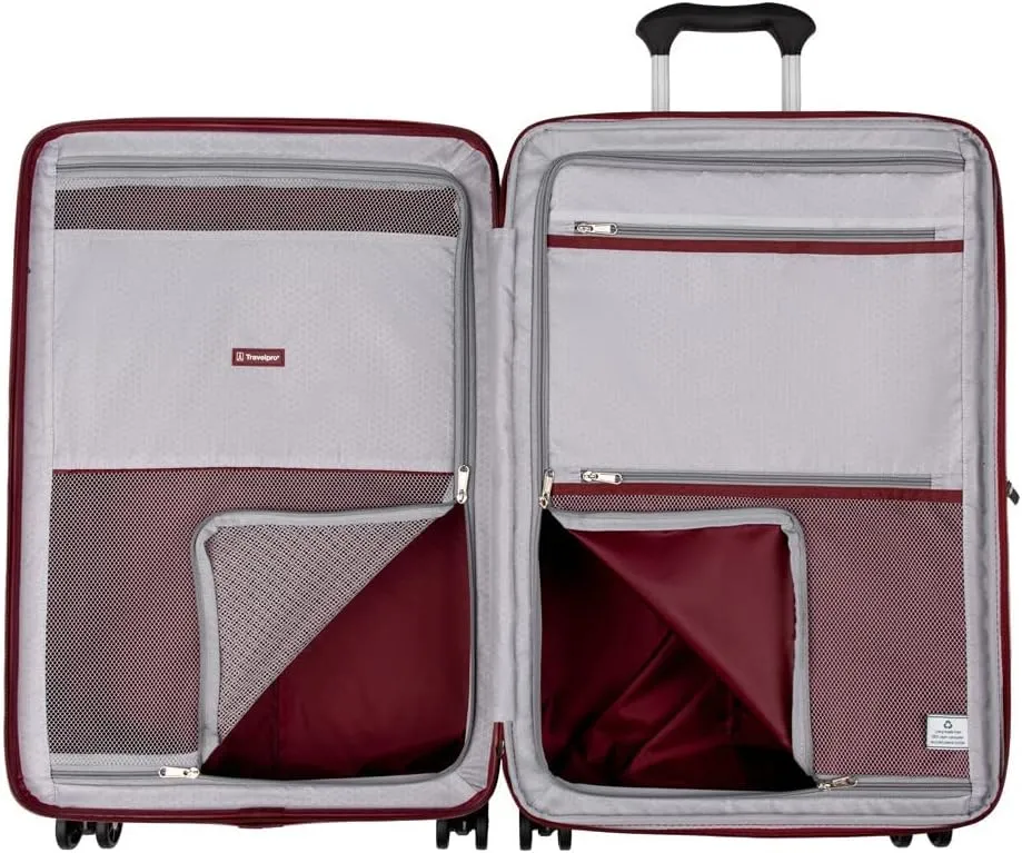 Travelpro Maxlite Air Hardside Expandable Luggage, 8 Spinner Wheels, Lightweight Hard Shell Polycarbonate, Cabernet, 2-Piece Set (21/25)