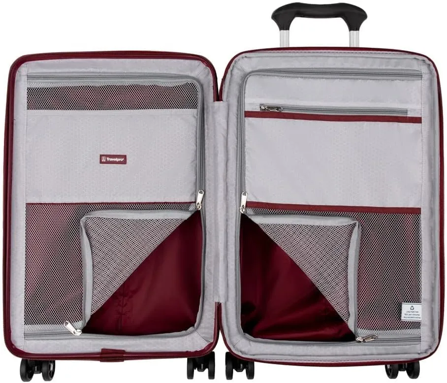 Travelpro Maxlite Air Hardside Expandable Luggage, 8 Spinner Wheels, Lightweight Hard Shell Polycarbonate, Cabernet, 2-Piece Set (21/25)