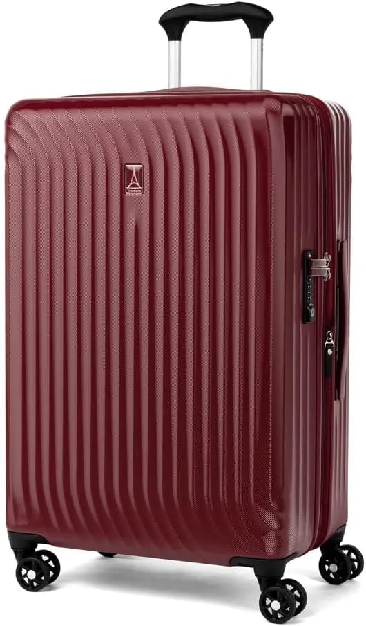 Travelpro Maxlite Air Hardside Expandable Luggage, 8 Spinner Wheels, Lightweight Hard Shell Polycarbonate, Cabernet, 2-Piece Set (21/25)