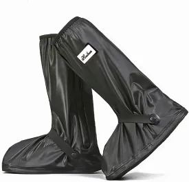 Waterproof Shoe Cover, Reusable High Tube Thickening Slip Proof Bottom with Reflector Overshoes for Cycling Bowling Fishing Walking Hiking in Rain Snow and Mud (XXL)